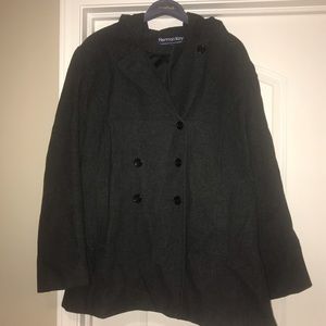 Herman Kay Dark Gray women’s pea coat